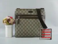 在飛比找Yahoo!奇摩拍賣優惠-優買二手精品名牌店 GUCCI 295257 老花 字紋 咖