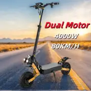 Foldable 4000W Electric Scooter Adult E-Bike 80KM/H 70KM Range Off Road