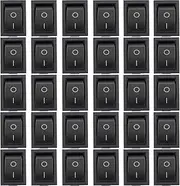 HEALSOPTHY 35Pcs Electric Off Toggle Switch Snap Rocker Switch for Various Electrical Appliances Material Control