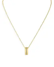 Kenneth Jay Lane Pave Ring Pendant Necklace in 14K Gold Plated, 16-19