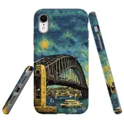 For iPhone XR Tough Protective Cover, Painting Of The Harbour Bridge