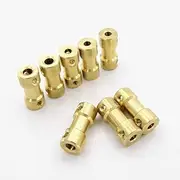 Toy Accessories 1PC 2mm 2.3mm 3mm 3.175mm 4mm 5mm 6mm Motor Shaft Coupling Copper Joint Coupler Connector Compatible with RC Boat Marine Car Robot (Color : 2.3mm to 2.3mm)
