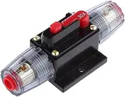 MOLUCKFU Circuit Breaker Reset Fuseholder 30a Auto Inline Breaker 12-24v Dc Car Audio System Easy Reset