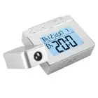 (Silver)LED Multifunction Projection Digital Alarm Clock Temperature USB AU