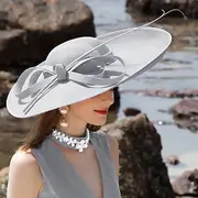 Party Hats Double Layer Cloth Bowler / Cloche Hat Sinamay Hat Kentucky Horse Race Ladies Day Melbourne Cup Luxury Vintage With Bowknot Headpiece Headwear dress