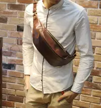 在飛比找樂天市場購物網優惠-FINDSENSE Z1 韓國 時尚 潮 男 休閒單肩包 手