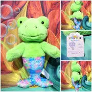 NEW Build A Bear Mermaid Frog 18" Green Stuffed Plush Mer-Frog NWT