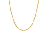 9ct Gold 45cm Hollow Oval Belcher Chain