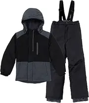 [Hiheart] Boys Girls Winter Ski Jacket & Pants Set 2-Piece Snowsuit