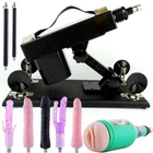 Automatic THRUSTING Sex Machine Telescopic 3XLR Dildo Vibrator 8x Attachments