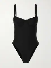 [Matteau] Matteau - Underwired Swimsuit - Black - 2 2 Black