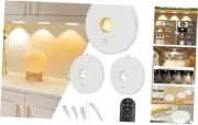 Puck Lights with Remote Control, Rechargeable Under Cabinet,3 Color