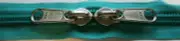 YKK Nylon Coil Zipper Tape # 10 Peacock 25 yards with 50 Nickle Zipper Sliders