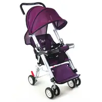 在飛比找PChome24h購物優惠-S-Baby 第三代五點式安全帶輕便型推車(可變座椅)-紫