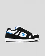 [DC Shoes] DC Shoes Junior Boys' Stag Shoes in Black/White/Blue Size 12 12 Black/White/Blue