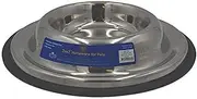 ZEEZ 49-7150 SS Ant Moat Pet Bowl 350ml, Stainlee Steel, 350ml