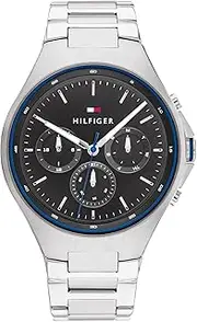 [Tommy Hilfiger] Justin Stainless Steel Grey Dial Men's Watch