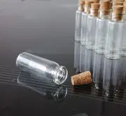 5/10/20/50 PCS 2ml Small Glass Vials With Cork Lids Tops Tiny Bottle Empty Jars