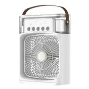 Portable Air Conditioners Fan, Ultra Quiet Personal Small Cooling Misting Fan for Makeup, Home, Office, Travel (White)