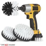 Drill Brushes Set 4pcs Tile Grout Power Scrubber Cleaner Spin Tub Shower Wall