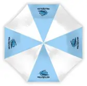 126753 CRONULLA SHARKS NRL TEAM COMPACT FOLDING UMBRELLA LOGO DESIGN RAIN