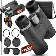 [Adler Focus] 12x42 Nitro Magnesium Binoculars with Nitrogen Filling Waterproof Binoculars for Adults BAK4 HD Prism + FMC Lens with Eagle Eye Perfect for Glasses Wearers