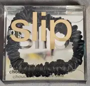 Slip: Pure Silk-Skinny Scrunchie (Black) Anti Crease ! Anti Breakage !