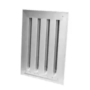 Unbranded Gable Vent 11.75" Corrosion Resistant Square Galvanized Steel Silver