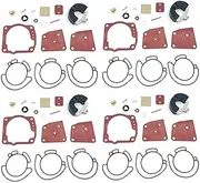 ICHIPY Carburetor Repair Kit for for Johnson Evinrude V4 V6 90 100 105 115 150 175 HP 438996 0435442 0436852 Carb Rebuild Parts (Color : 4 Set)