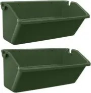 2Pcs Flowerpot Rectangular Planter Vertical Wall Planter Box Flower Window Box W