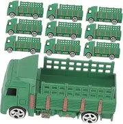 10pcs Car Model Retro Style Decorative Truck Statues for Home Decor Lifelike Car Ornaments Finish and Lightweight