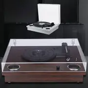 Record Player Vintage Turntable 3-Speed Bluetooth 5.0 Record Player with LP
