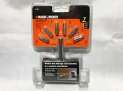 New Sealed Black & Decker Handy Driver Bits Set w/ Storage Case Screwdriver 7 Pc