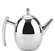 ZenithAur Stainless Steel Teapot Set, Metal Teapot with Filter, Coffee Pot Kettle, Mirror Polished, Nice for Restaurants and Home Use