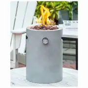 Four Seasons Courtyard SRGF22015 Gas Fire Pit + Cover, 10 In. Round Column -