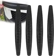 HappyLily 4 Pack Car Rubber Bumper Anti Collision Strips, Front and Back Corner Bumper Protector Trim, Anti-Scratch Bumper Guard Strip