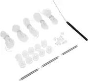 ABOOFAN 1 Set Rv Window Blind Cord Repair Kit Pleated Shade Maintenance with Dual Wheel End Caps and Springs for Yachts and Campers Effortless Installation and Durability