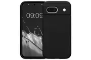 Google Pixel 8a (6.1") Ultra Slim Black Premium TPU Gel Back Case by MEZON Shock Absorption (Pixel 8a, Gel Black)