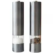 Mulini Electric Salt & Pepper Mill Set with Adjustable Grind in Graphite Finish