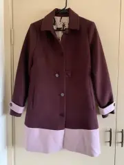 BNWT Alannah Hill Wild Is The Wind Coat in Fig Size 10