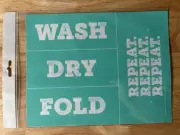 Chalk Couture Wash Dry Fold Size B Transfer Stencil 8x10 Retired