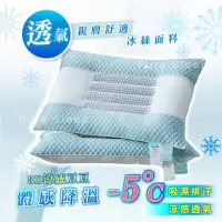 在飛比找momo購物網優惠-【Pure Sleep】涼感冰豆豆枕芯(母親節 涼感枕頭 吸