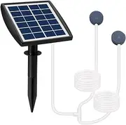 Solar Water Air Pump - High Efficiency Oxygenation Device 2W Fish Tank Oxygenator for Pond Pool Garden Decoration