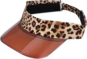 [FOMIYES] Adjustable Leopard Pattern Cap for Sun Protection Stylish Summer Hat for Camping Hiking Fishing Daily Wear Durable Material for Outdoor Activities