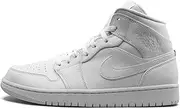 Nike - Air Jordan 1 Mid - 554724130, White, 10.5