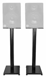 Rockville 29" Black Steel Studio Monitor Speaker Stands For Rockville DPM6B