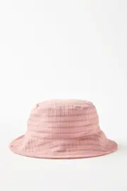 [Cotton On Kids] Cotton On Kids - Swim Bucket Hat - Marshmellow/shimmer stripe M/L MARSHMELLOW/SHIMMER STRIPE