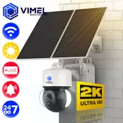 WIFI Solar Security Camera Solar 24/7 Recording UHD 2K AI Human Detection Sensor