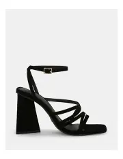 [Novo Shoes] Lecia Open Toe Heels in Black