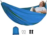 Portable Hammock - Outside Backpacking Hammock Camping Accessories - Lightweight Double & Single Outdoor Gear, Travel Accessories for Hiking Beach Backyard Indoor Outdoor